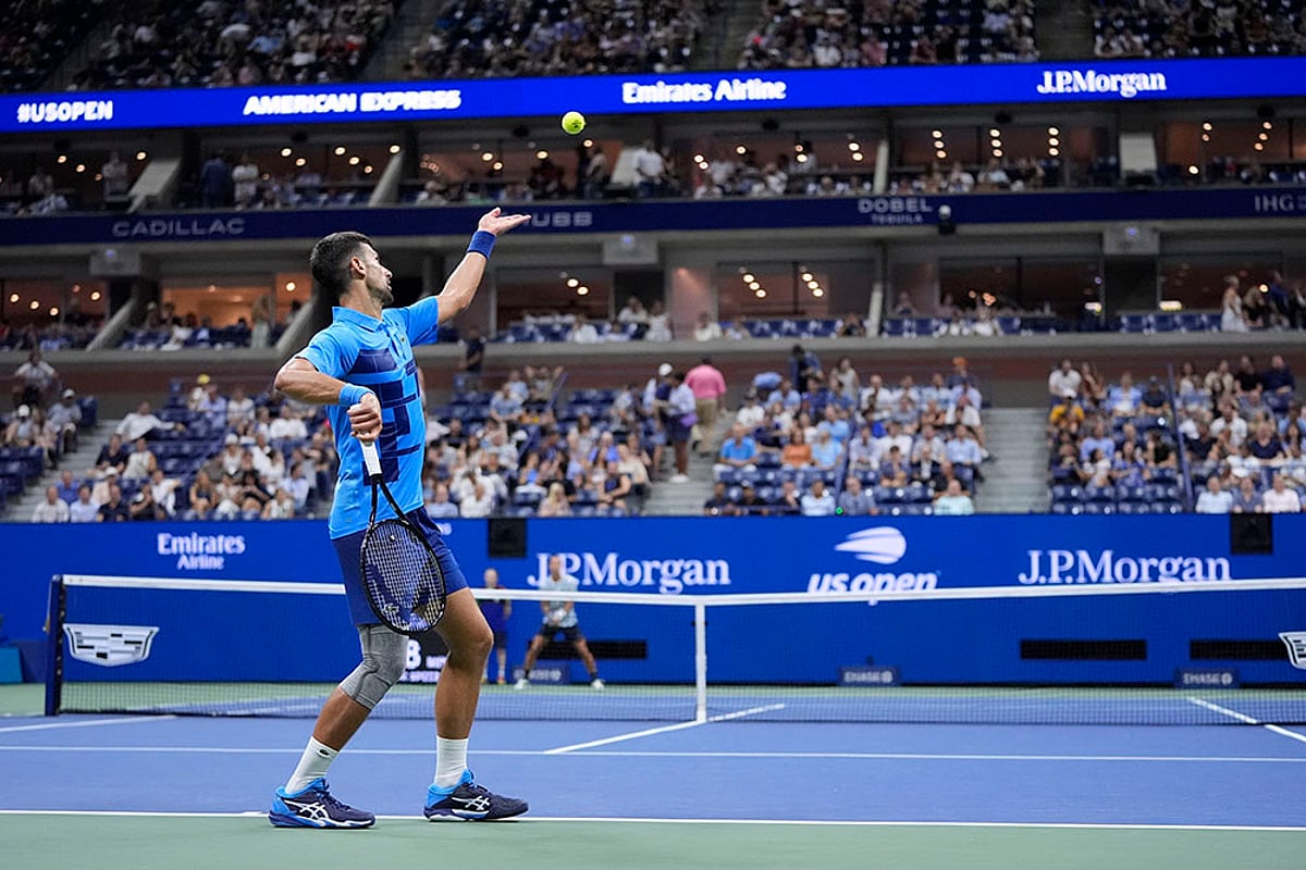 2024 US Open tennis championships Novak Djokovic vs Laslo Djere_1